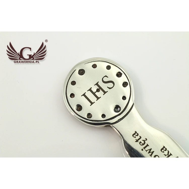 SPOON WITH THE IMAGE OF THE VIRGIN MARY - SILVER - Holy Baptism Souvenir - pattern SRB015