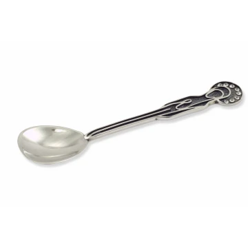 SPOON WITH THE IMAGE OF THE VIRGIN MARY - SILVER - Holy Baptism Souvenir - pattern SRB015