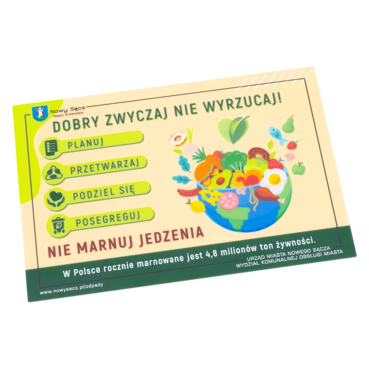 Fridge Magnet - Don't Waste Food - Size 150x100mm - MGN025