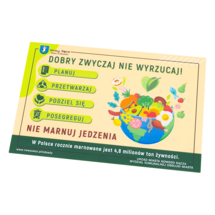 Fridge Magnet - Don't Waste Food - Size 150x100mm - MGN025