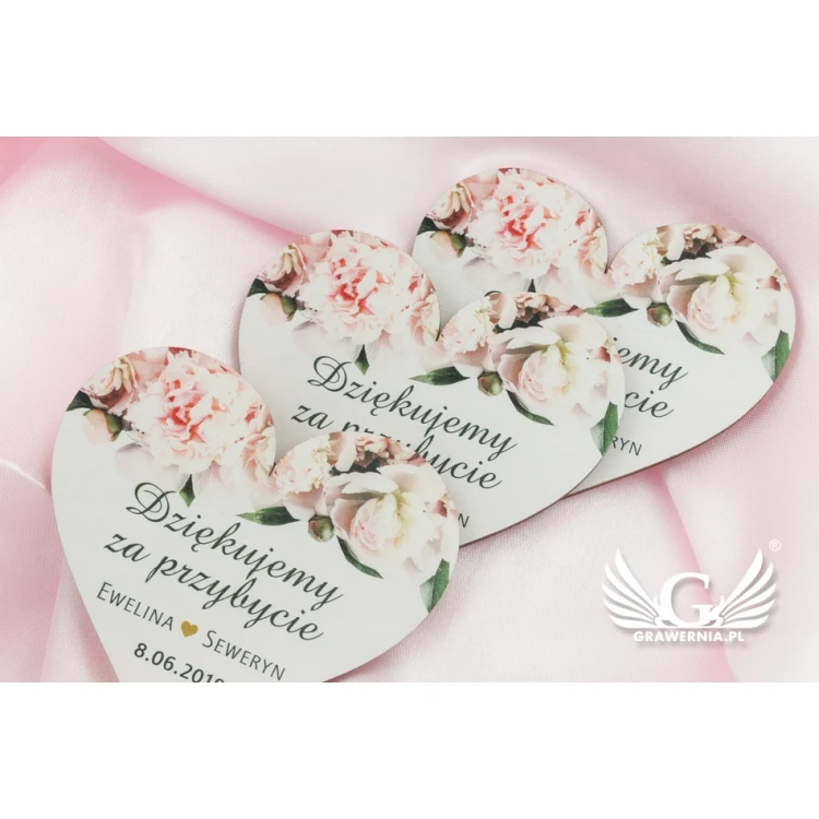 Wooden Magnets - Thank You for Guests - Colorful UV Print - MGN015