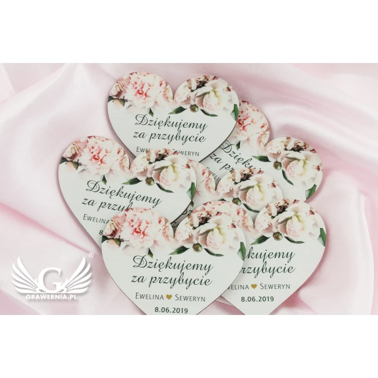 Wooden Magnets - Thank You for Guests - Colorful UV Print - MGN015