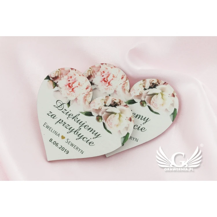 Wooden Magnets - Thank You for Guests - Colorful UV Print - MGN015