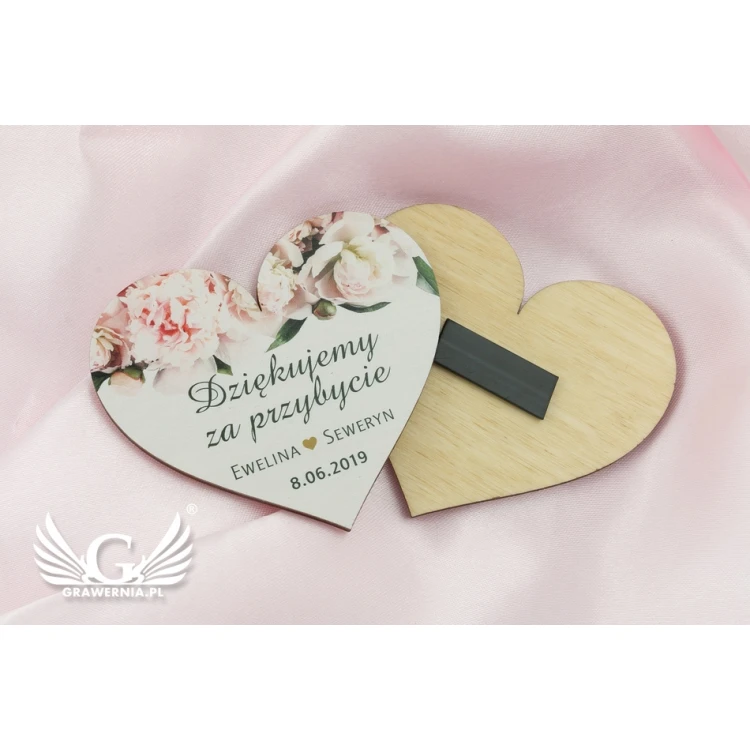 Wooden Magnets - Thank You for Guests - Colorful UV Print - MGN015