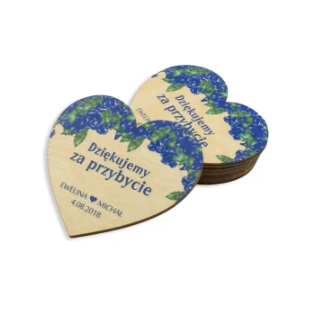 Wooden Magnets - Thank You for Guests - Colorful UV Print - MGN014