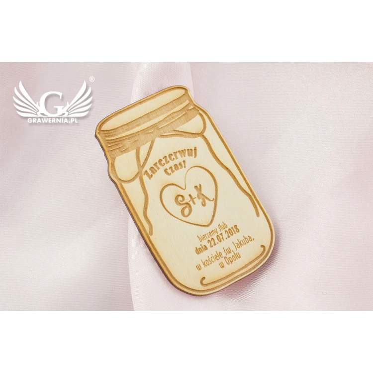 Wooden Magnets Reserve Time - Laser Engraved - MGN001