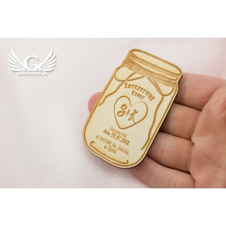 Wooden Magnets Reserve Time - Laser Engraved - MGN001