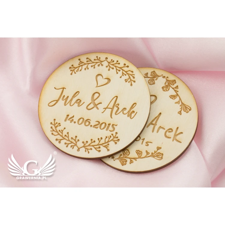 Wooden Magnets Reserve Time - Laser Engraved - MGN008