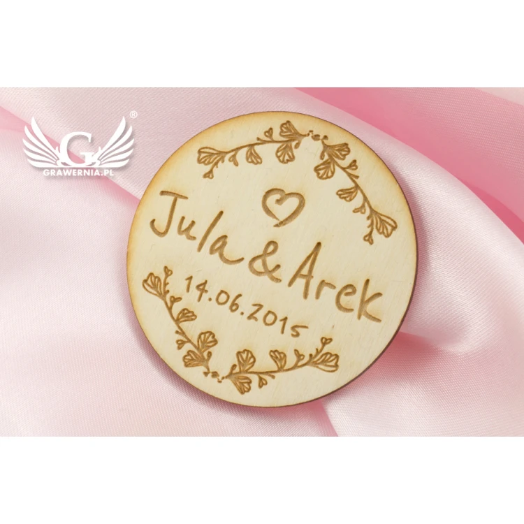 Wooden Magnets Reserve Time - Laser Engraved - MGN008