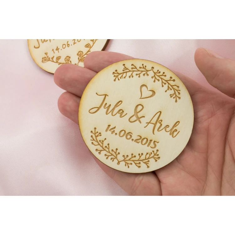Wooden Magnets Reserve Time - Laser Engraved - MGN008