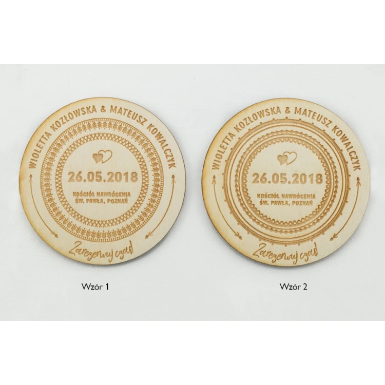 Wooden Magnets Reserve Time - Laser Engraved - MGN009