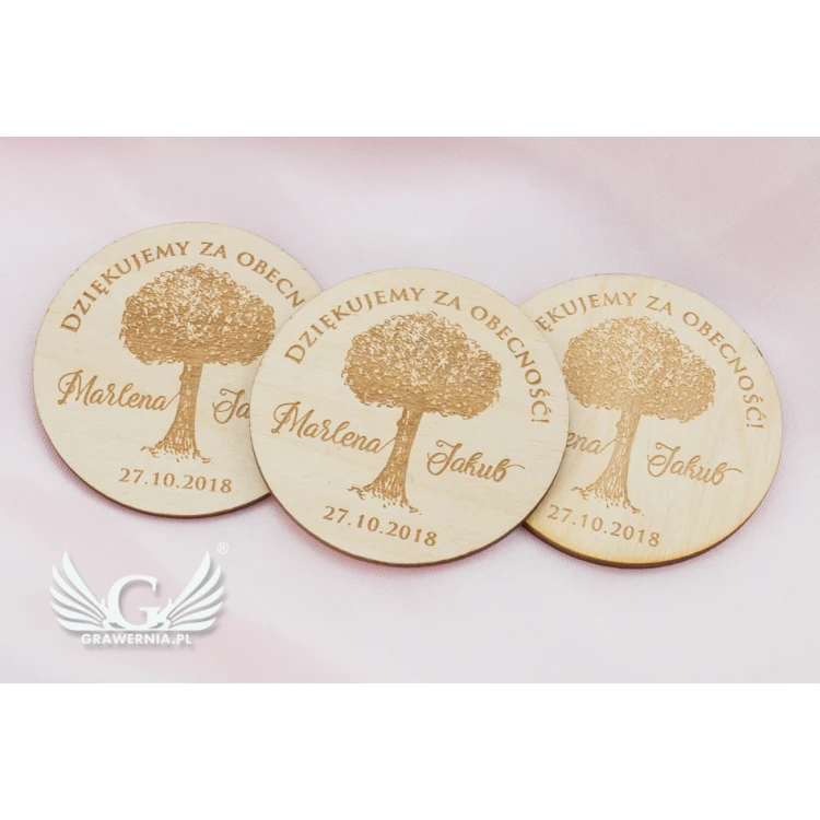 Wooden Magnets Reserve Time - Laser Engraved - MGN011