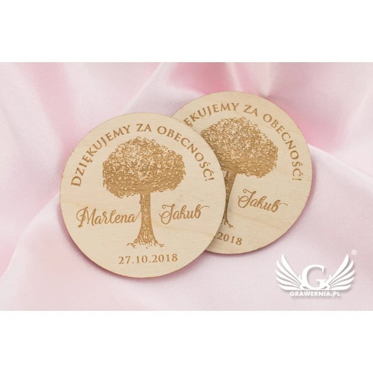 Wooden Magnets Reserve Time - Laser Engraved - MGN011