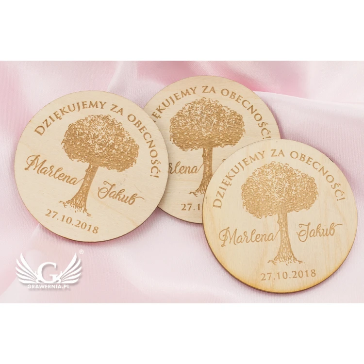 Wooden Magnets Reserve Time - Laser Engraved - MGN011