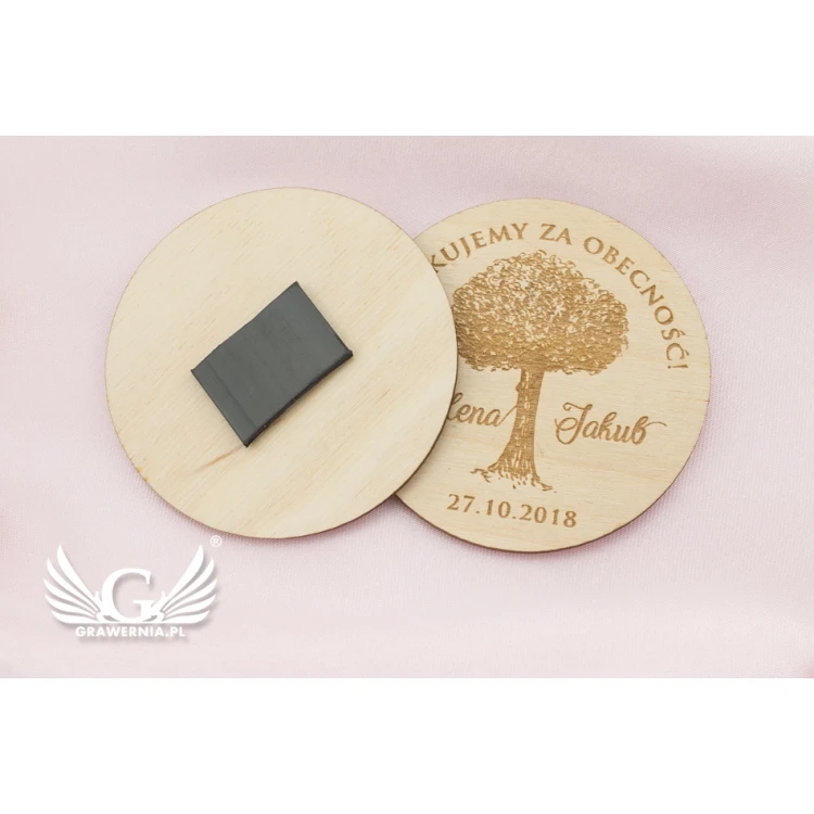 Wooden Magnets Reserve Time - Laser Engraved - MGN011