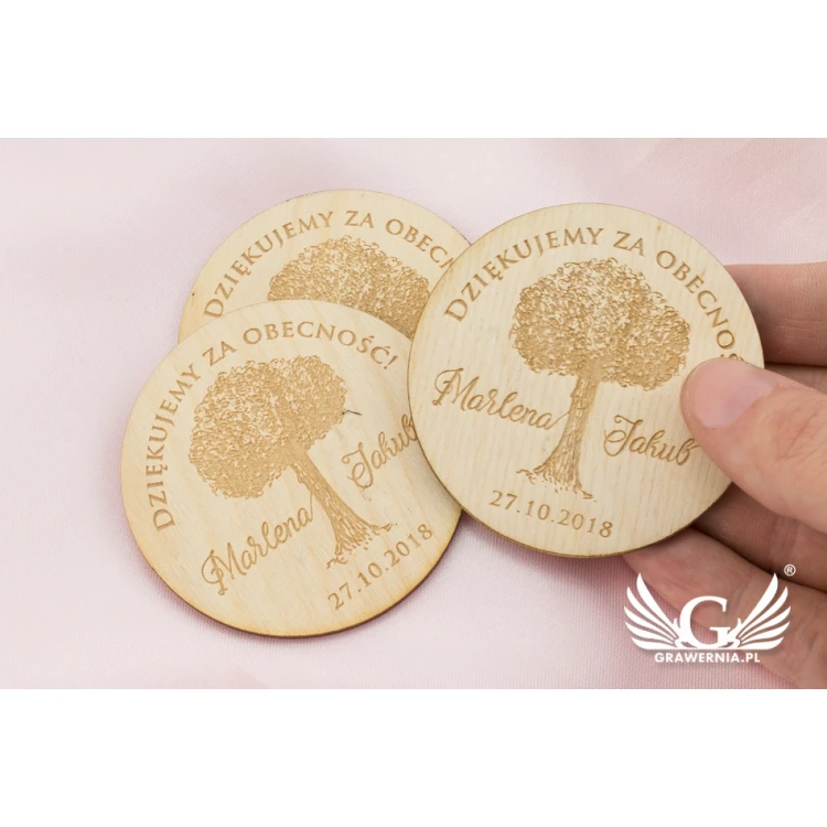 Wooden Magnets Reserve Time - Laser Engraved - MGN011