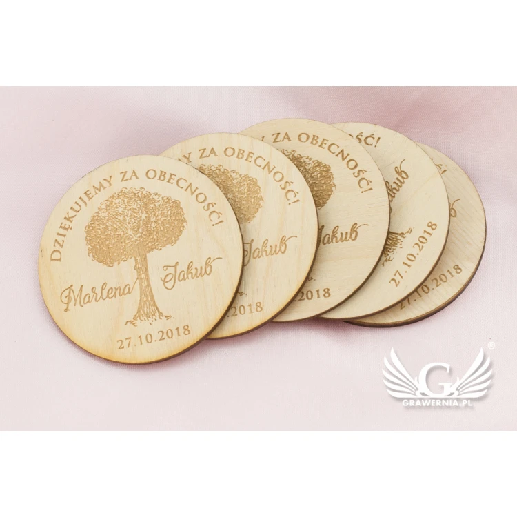 Wooden Magnets Reserve Time - Laser Engraved - MGN011