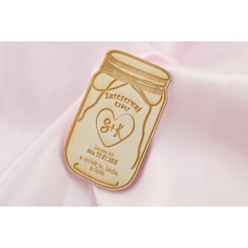 Wooden Magnets Reserve Time - Laser Engraved - MGN001