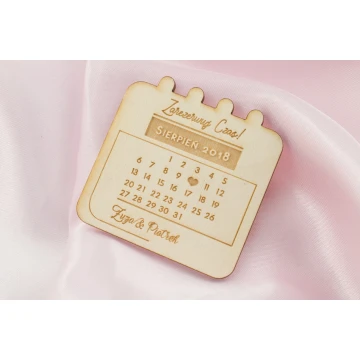 Wooden Magnets Reserve Time - Laser Engraved - MGN004