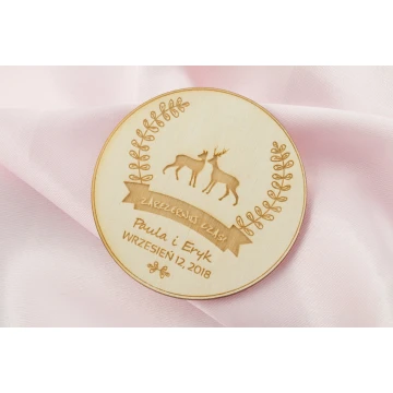 Wooden Magnets Reserve Time - Laser Engraved - MGN012