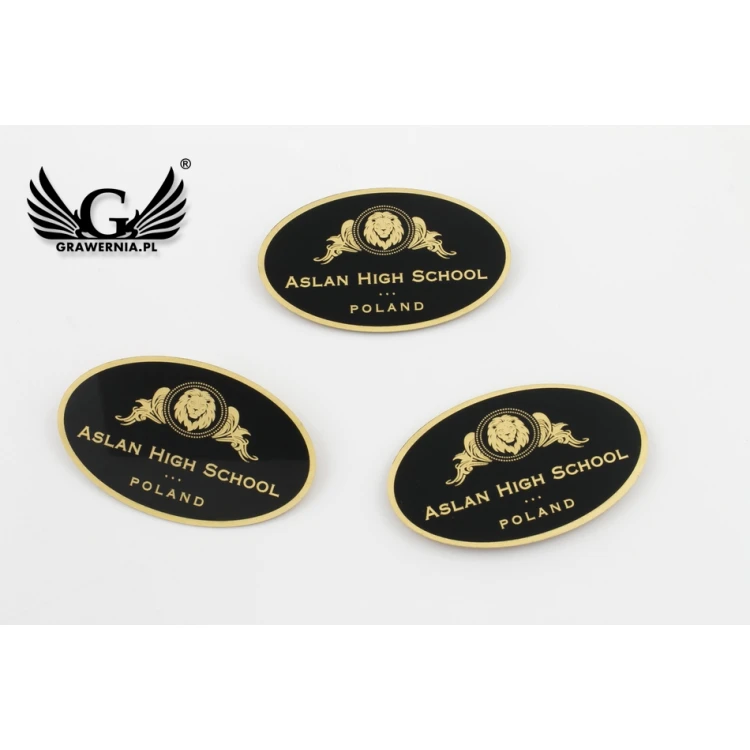 Exclusive Brass Magnets with Your Logo - dimensions: 50x30mm - PS032
