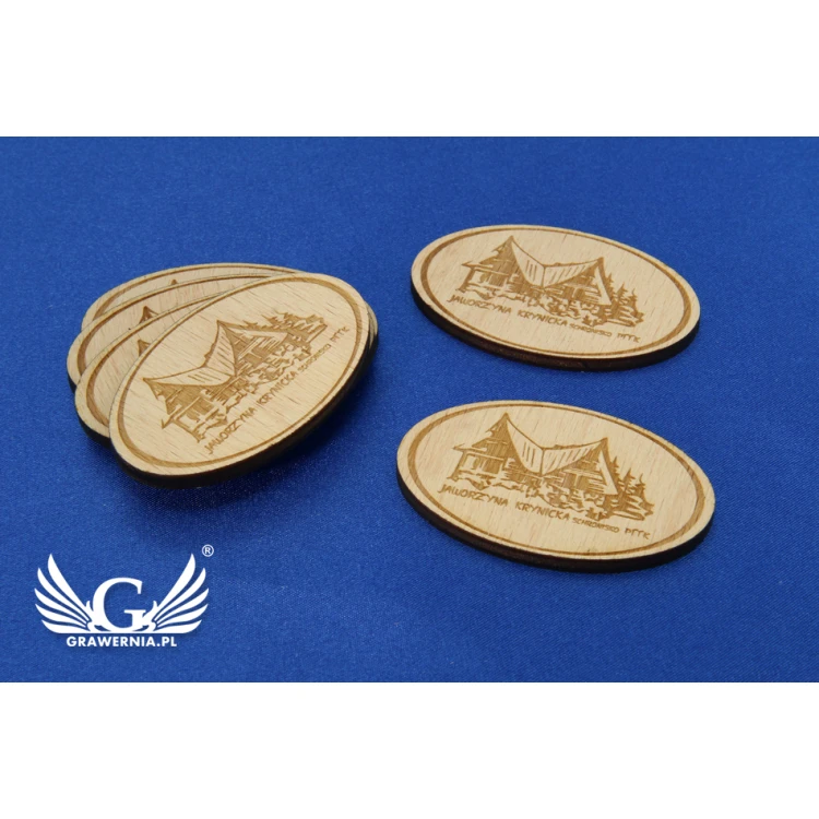 Wooden magnets with custom engraving