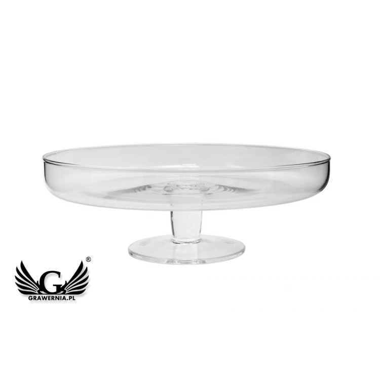 Glass Platter with Dome - Custom Engraving - PAT013