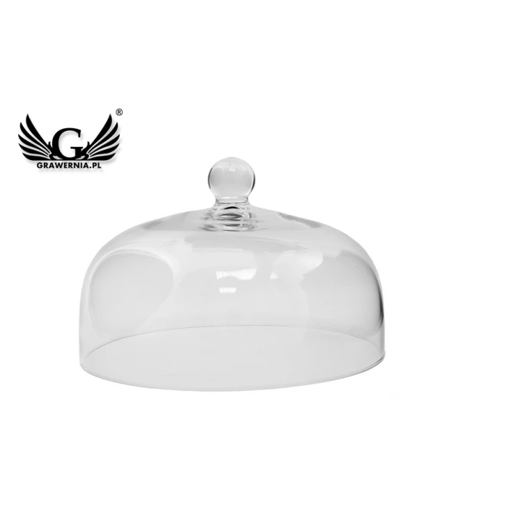 Glass Platter with Dome - Custom Engraving - PAT013