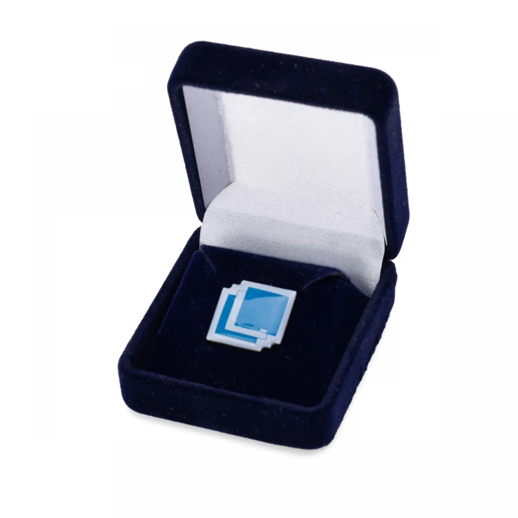 Small Navy Blue Case for Metal Pins - dimensions: 45x51x24mm - ET060