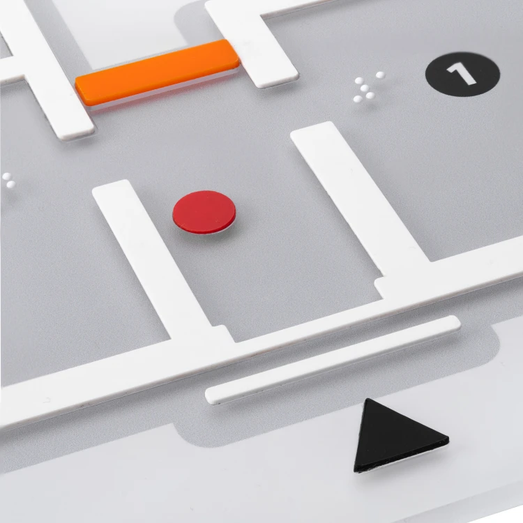 Small Tactile Map with Braille - Plexi and ADA - Size: 420x297mm - TAB534