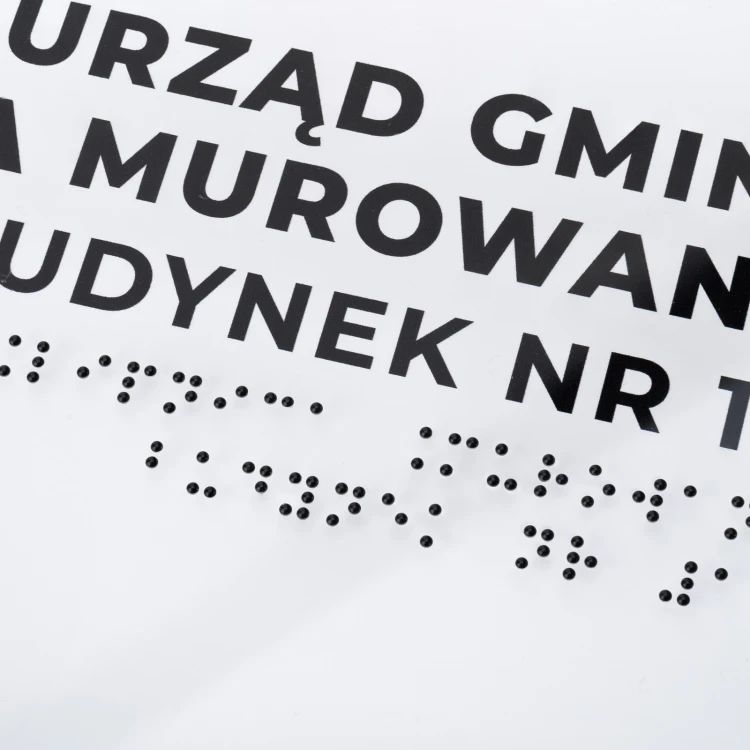 Small Tactile Map with Braille - Plexi and ADA - Size: 420x297mm - TAB534