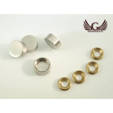Covering Caps for Plaque and Sign Mountings - 1 pc, Steel Color