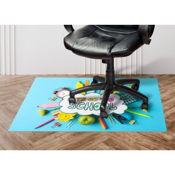 Protective mat for chair or armchair with any graphic, photo - size: 120x75 cm - MOF012