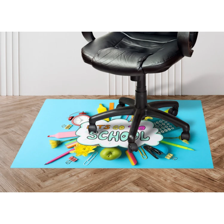 Protective mat for chair or armchair with any graphic, photo - size: 120x75 cm - MOF012