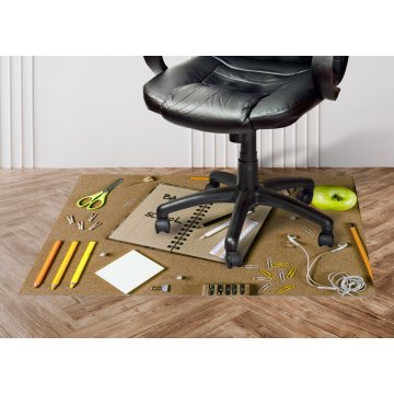 Protective mat for chair or armchair with any graphic, photo - size: 120x75 cm - MOF013