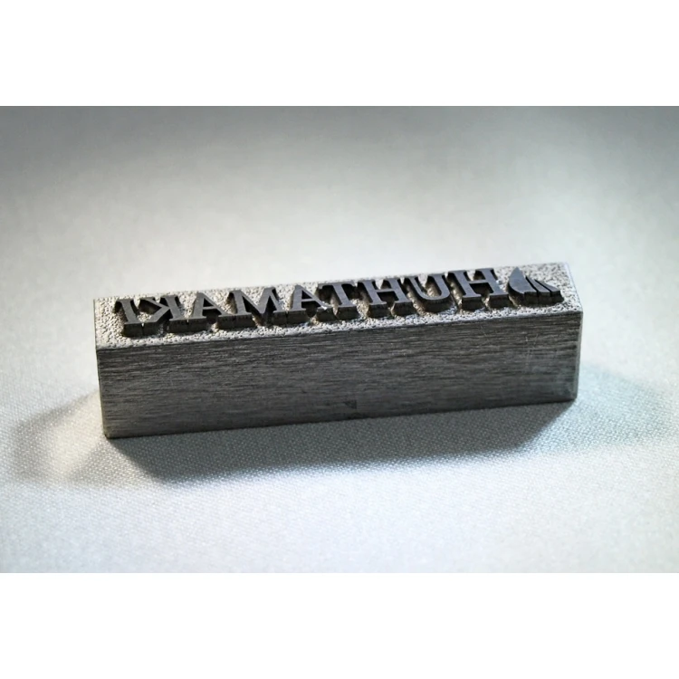 Matrix / Steel Stamp 42x7mm Engraving Depth Approximately 1mm