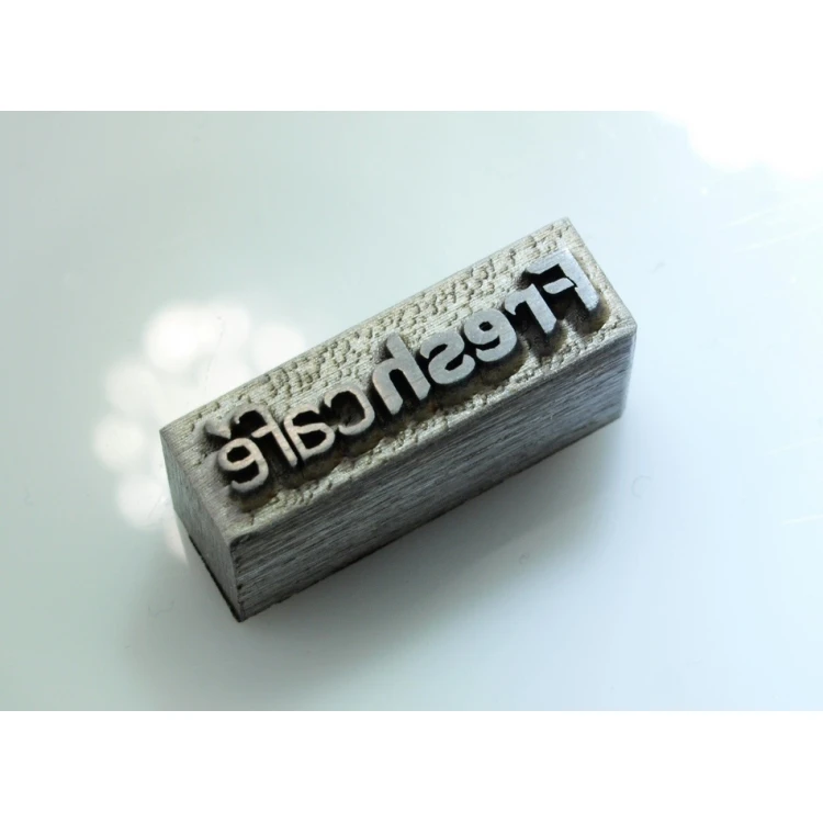 Matrix / steel stamp 16.8 x 3.5mm engraving depth about 1.3mm