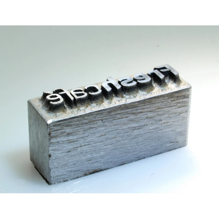 Matrix / steel stamp 16.8 x 3.5mm engraving depth about 1.3mm