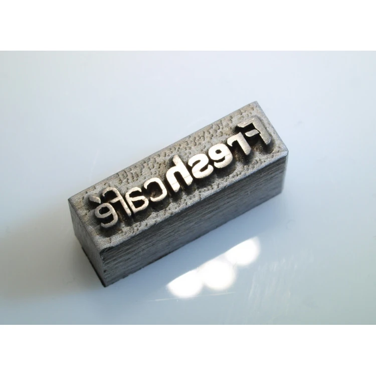 Matrix / steel stamp 16.8 x 3.5mm engraving depth about 1.3mm