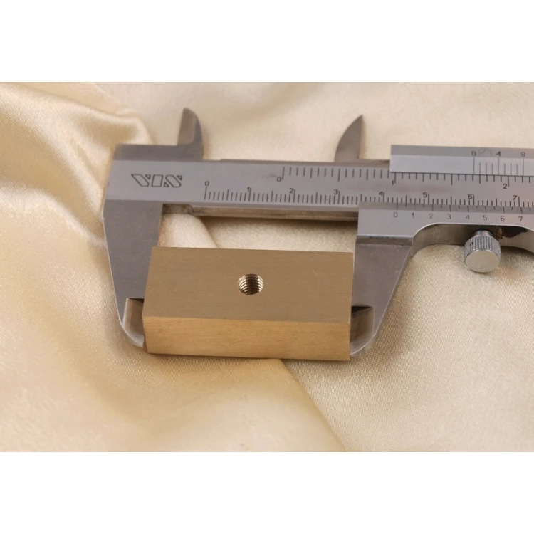 Brass Matrix / Stamp 43x19mm engraving depth about 1.5mm