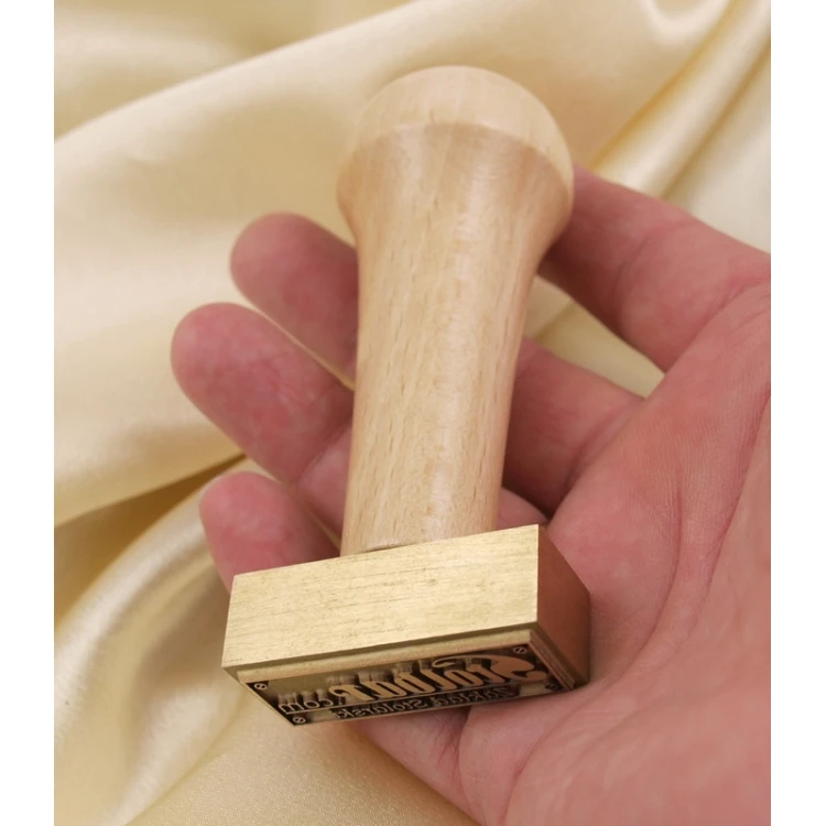 Brass Matrix / Stamp 43x19mm engraving depth about 1.5mm