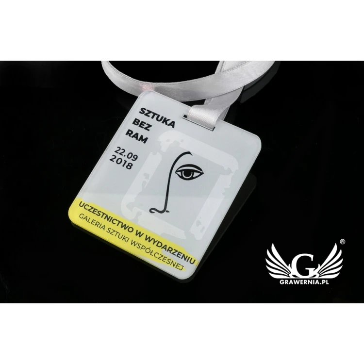 UV Print Acrylic Medal - Art - dimensions: 60x68mm - MGR071