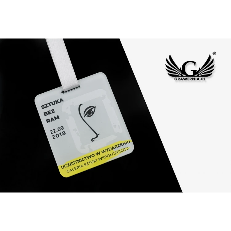 UV Print Acrylic Medal - Art - dimensions: 60x68mm - MGR071