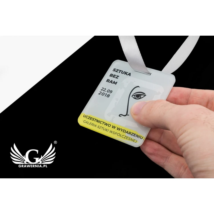 UV Print Acrylic Medal - Art - dimensions: 60x68mm - MGR071