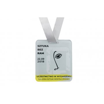UV Print Acrylic Medal - Art - dimensions: 60x68mm - MGR071