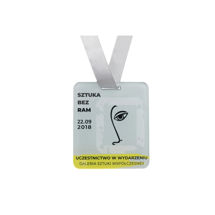 UV Print Acrylic Medal - Art - dimensions: 60x68mm - MGR071