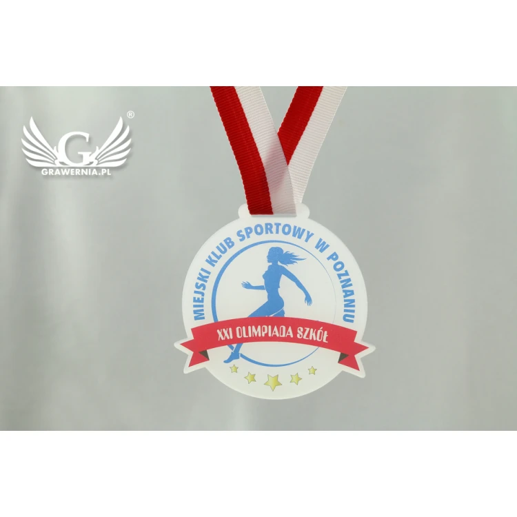 Frosted Acrylic Medal - UV Print - MAK001 - Diameter 40 to 80mm