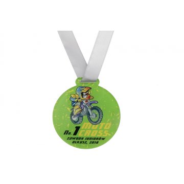 UV Print Acrylic Medal - Motocross - diameter: 60mm - MGR064