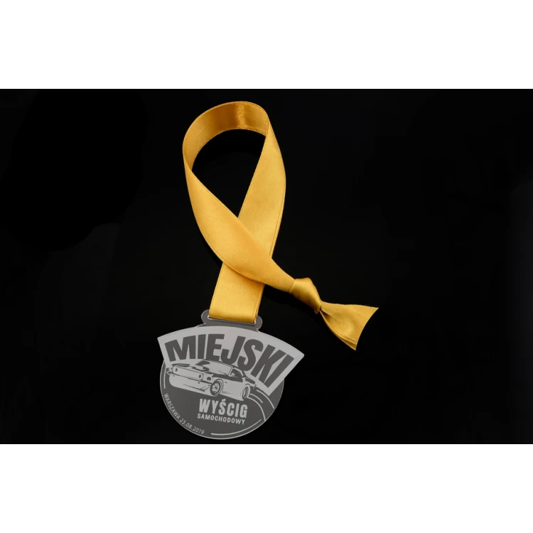 Laser Engraved Acrylic Medal - dimensions: 82x65mm - thickness: 3mm - MGR044