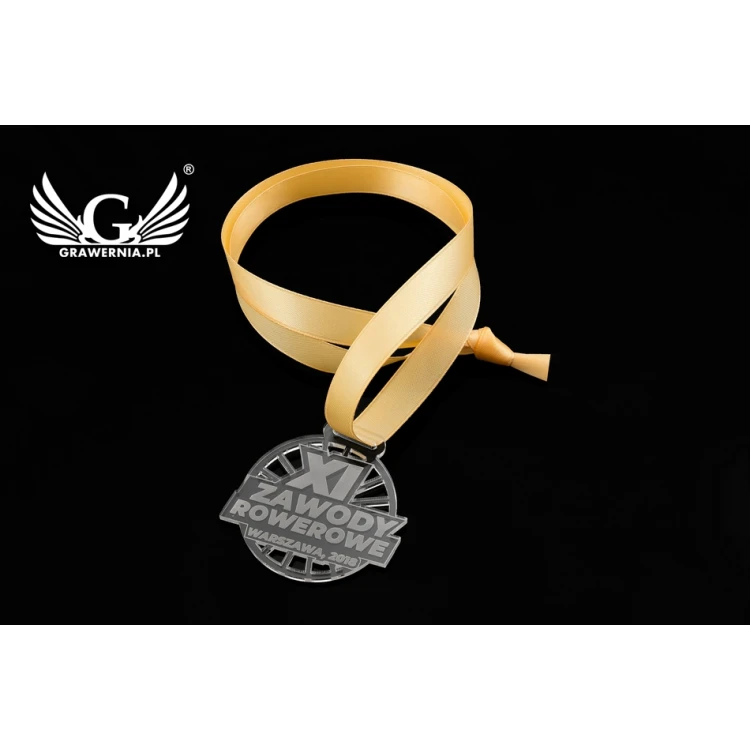 Laser Engraved Acrylic Medal - Diameter: 50mm - Thickness: 3mm - MGR047